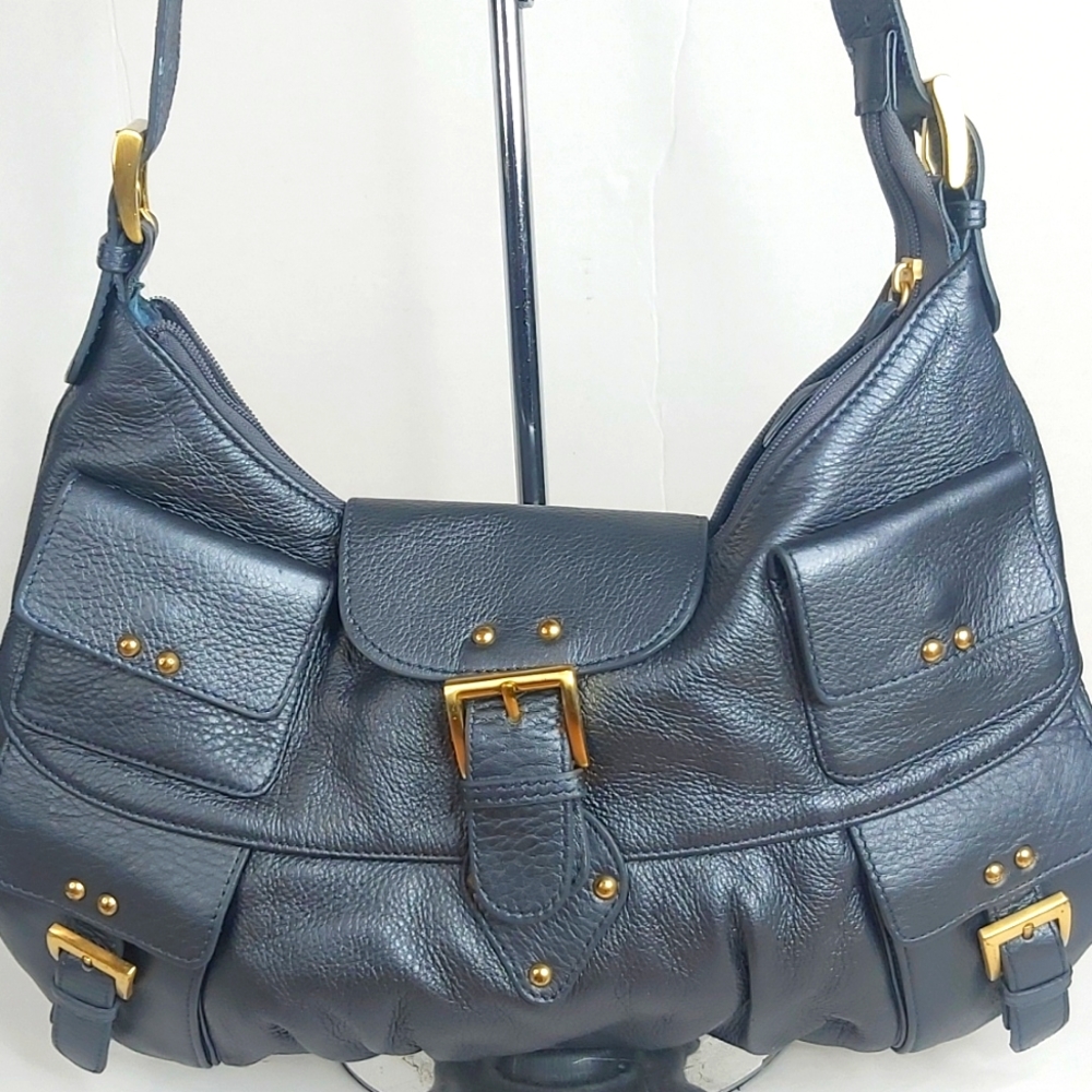AQUA MADONNA WOMANS LEATHER Crossbody handbag.